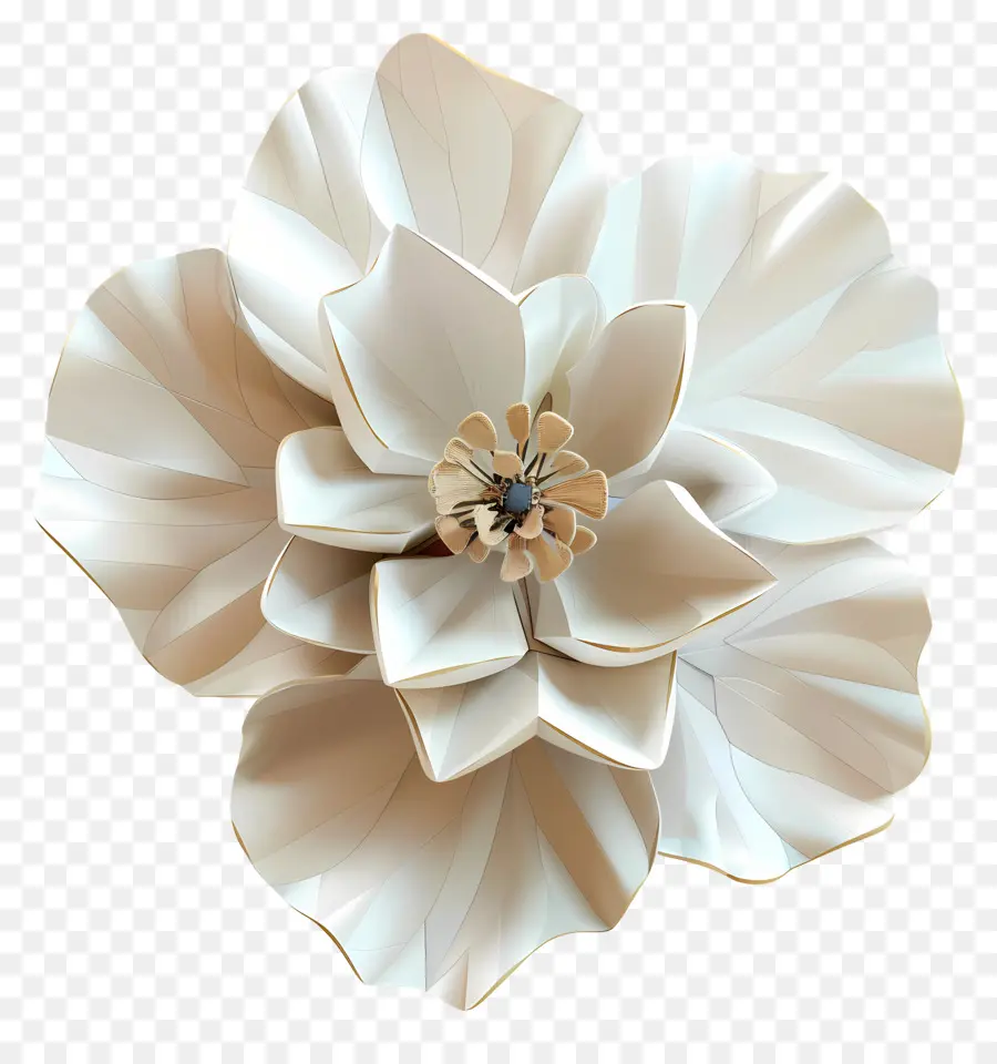 زهرة رقمية，زهرة بيضاء PNG
