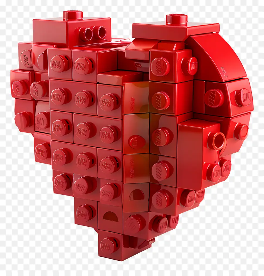 قلب أحمر，مما يجعل 3d PNG