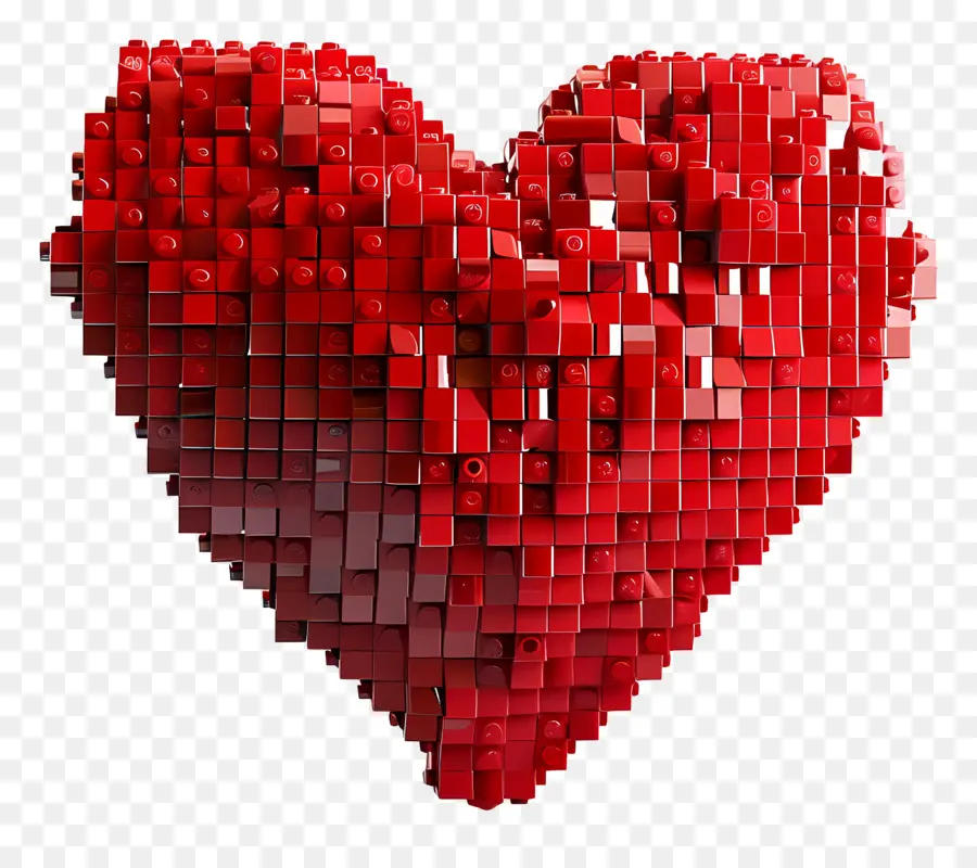 قلب أحمر，3d القلب PNG