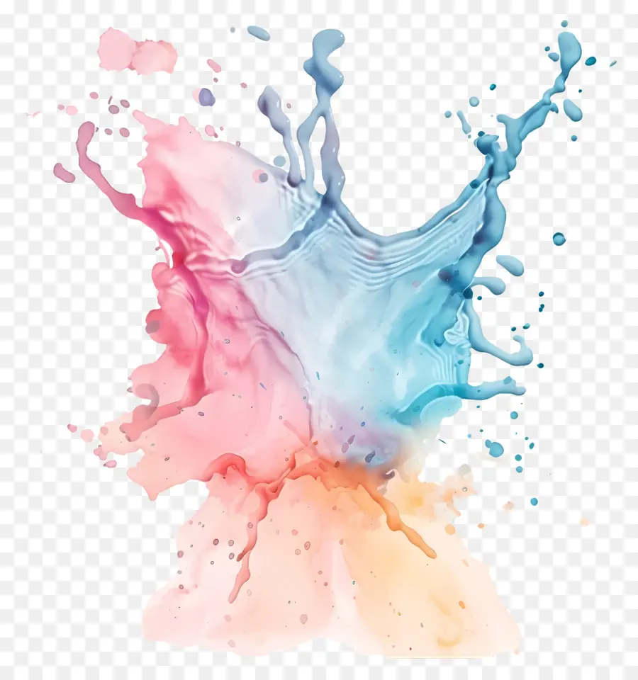 الباستيل ألوان المائية，الفن التجريدي PNG