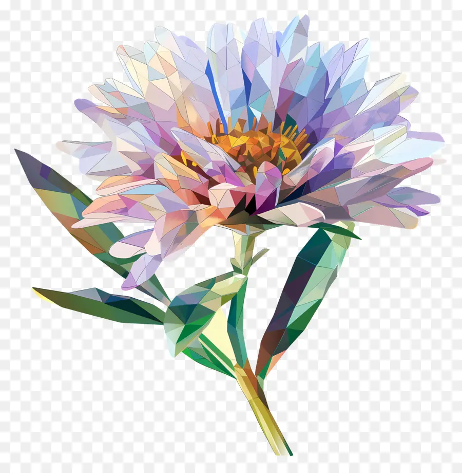 زهرة رقمية，تصميم زهرة فريد PNG