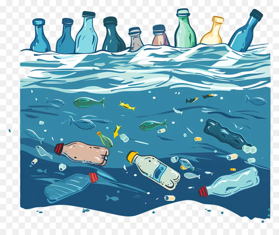 النفايات البلاستيكية，تدمير البيئة PNG