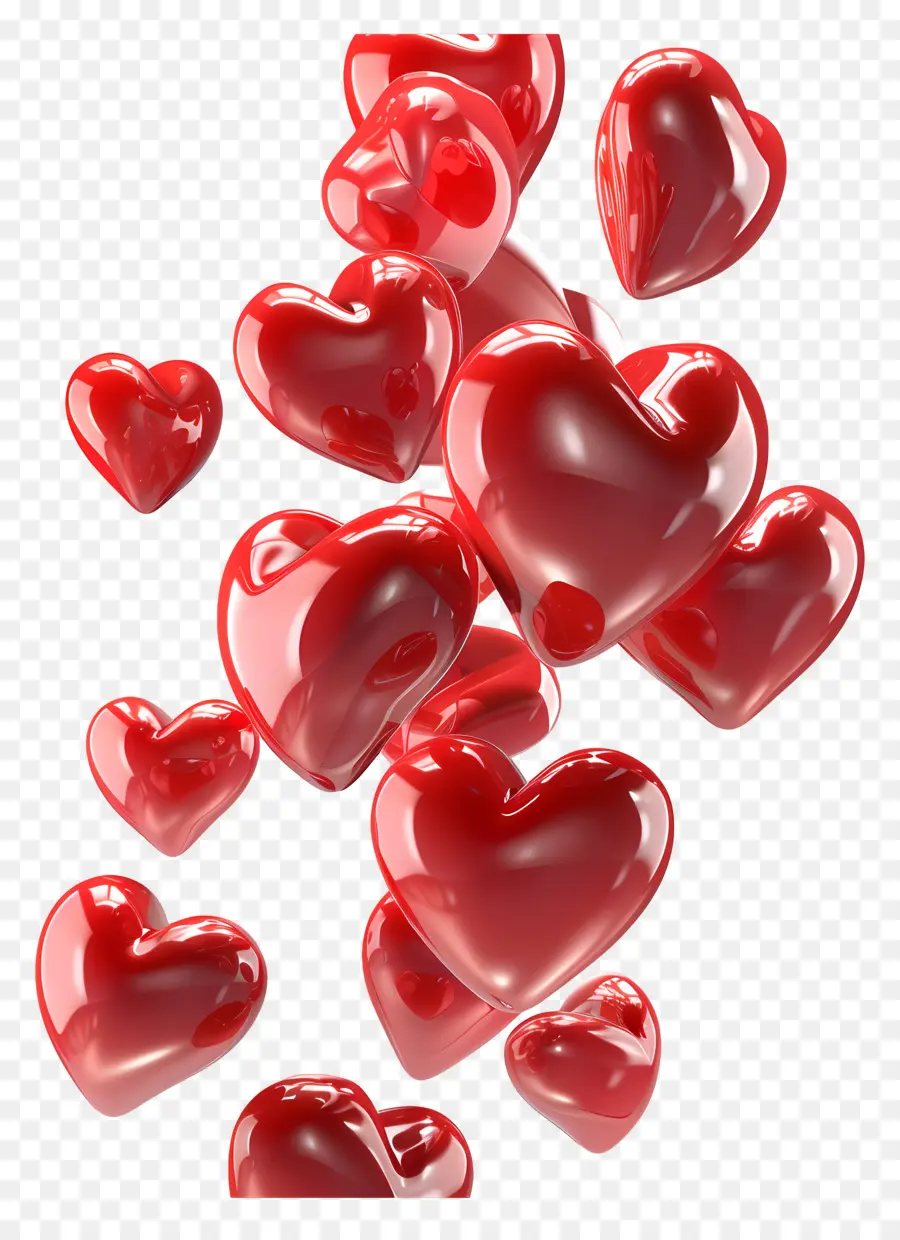 قلوب العائمة，قلوب حمراء PNG