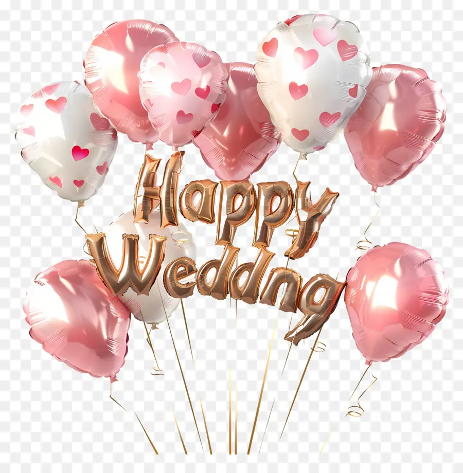 زواج سعيد，البالونات PNG