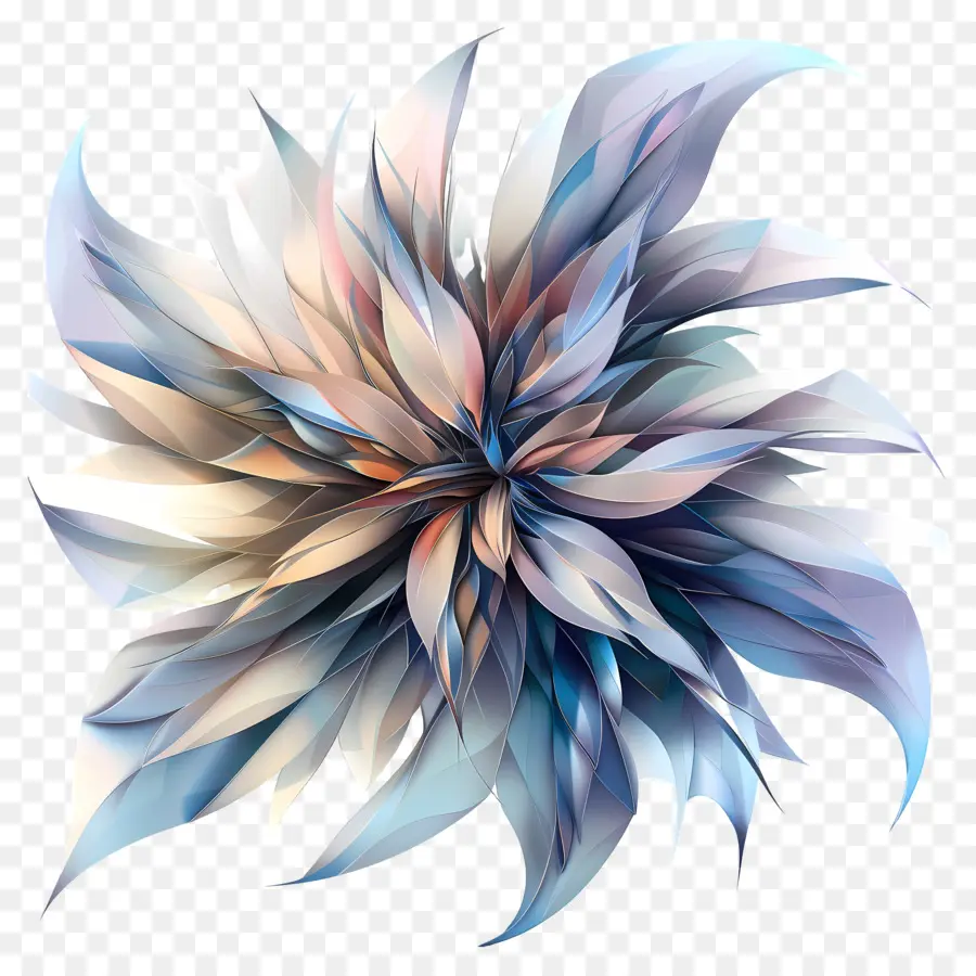 زهرة رقمية，الزهرة الزرقاء PNG