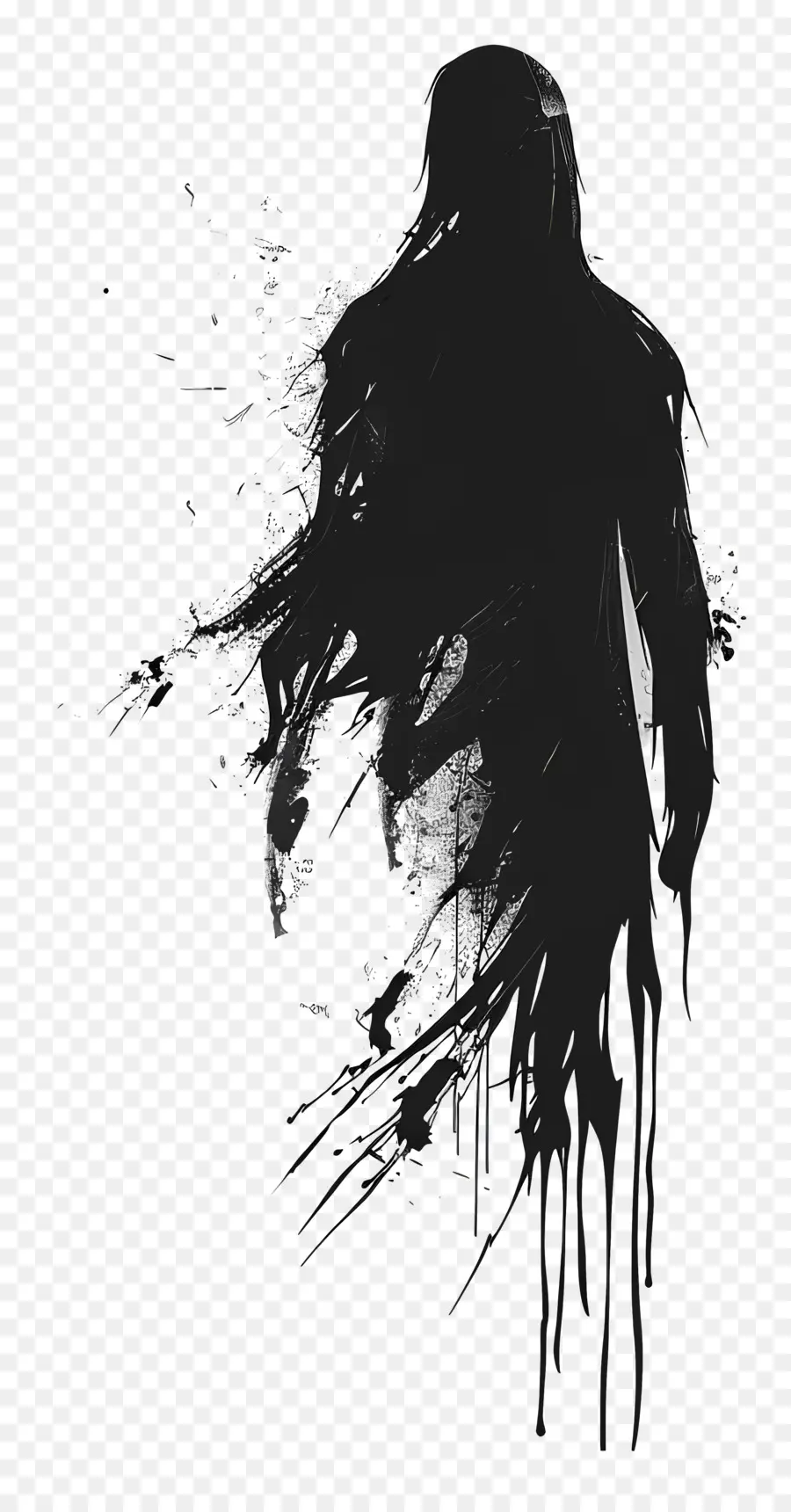 شبح，صورة ظلية ، PNG