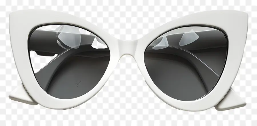 تصميم الطراز الشمسي，نظارة شمسية بيضاء PNG