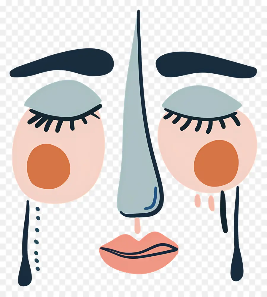 الأنف Clipart，البكاء PNG