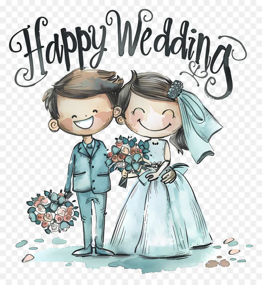 زواج سعيد，العروس والعريس PNG