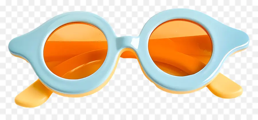 تصميم الطراز الشمسي，النظارات الشمسية البرتقالية PNG