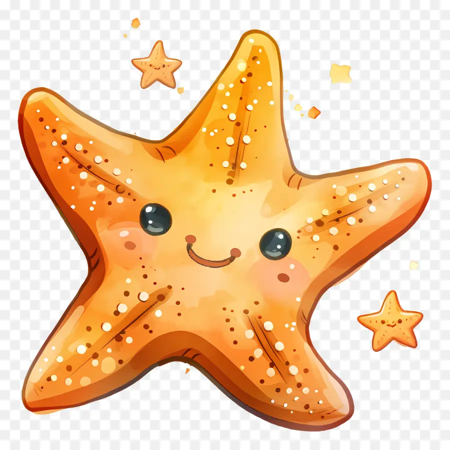 نجم البحر لطيف，Starfish Starfish PNG