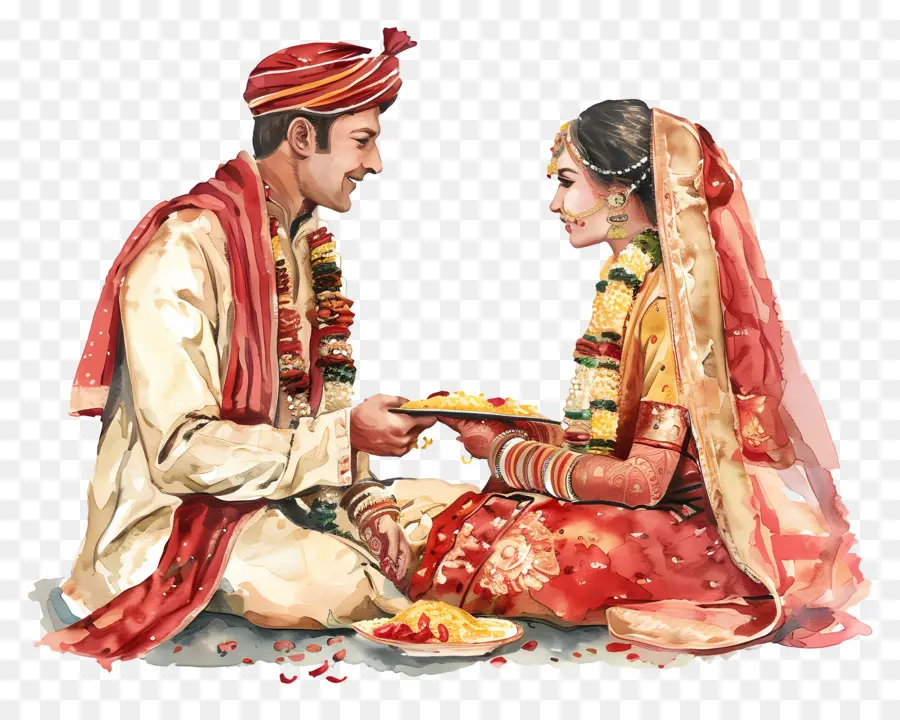 الزفاف الهندي，تقاليد الزفاف الهندية PNG