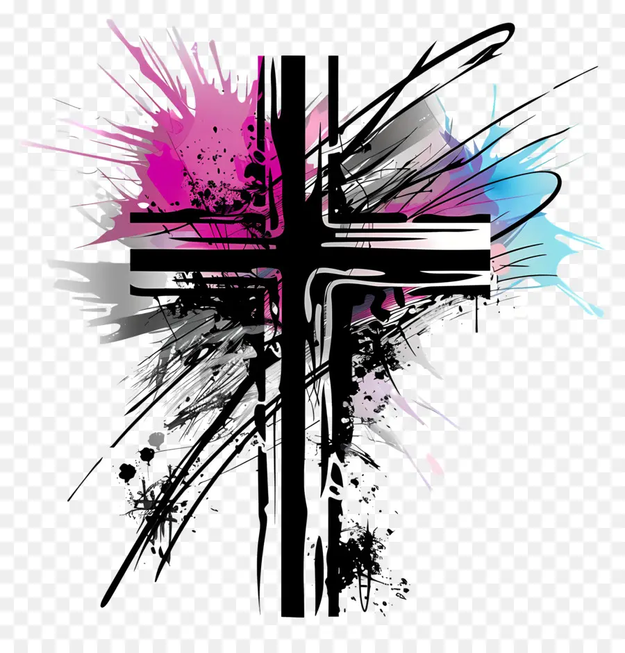 الصليب المسيحي，الفن التجريدي PNG
