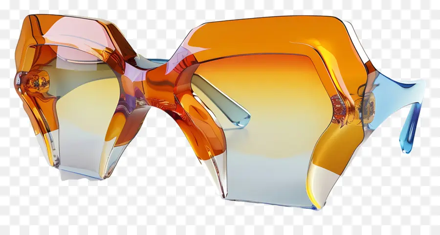 تصميم الطراز الشمسي，نظارات بلاستيكية شفافة PNG