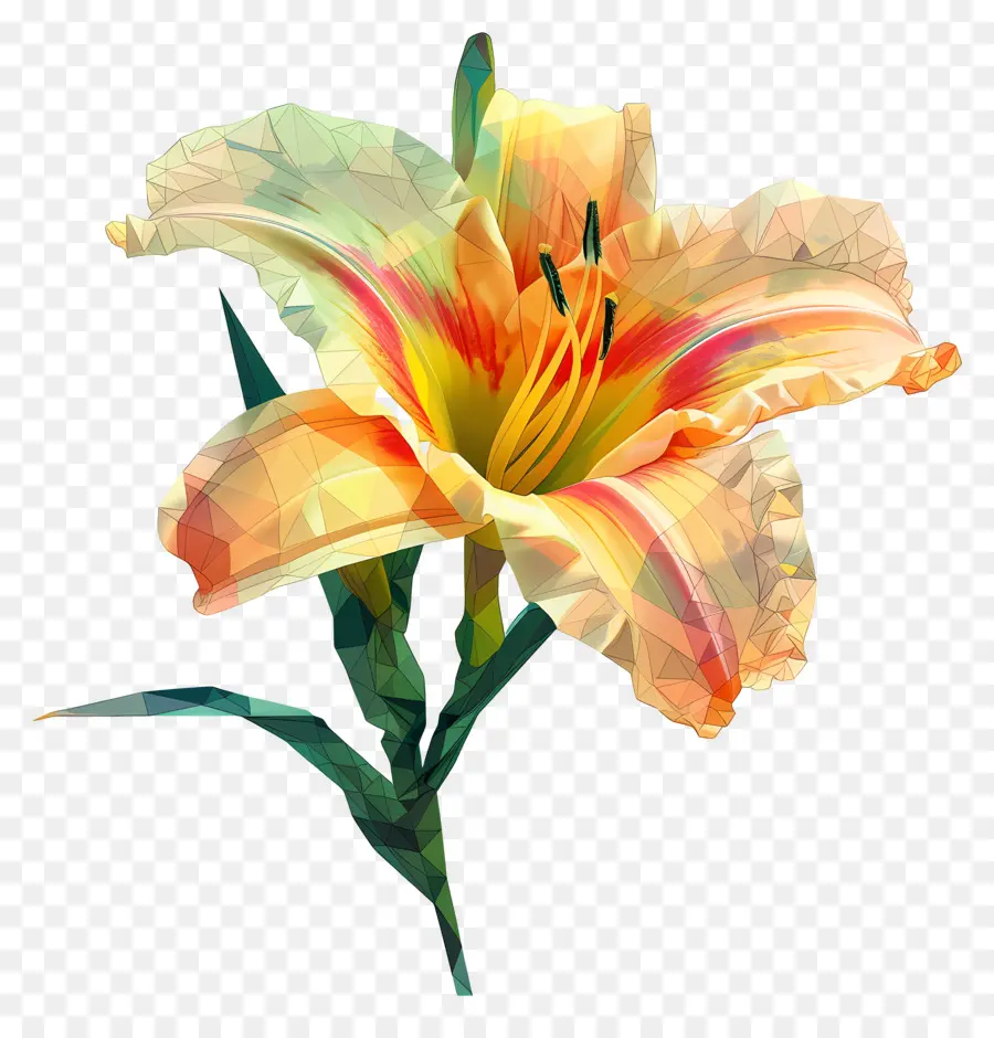 زهرة رقمية，دايليلي PNG