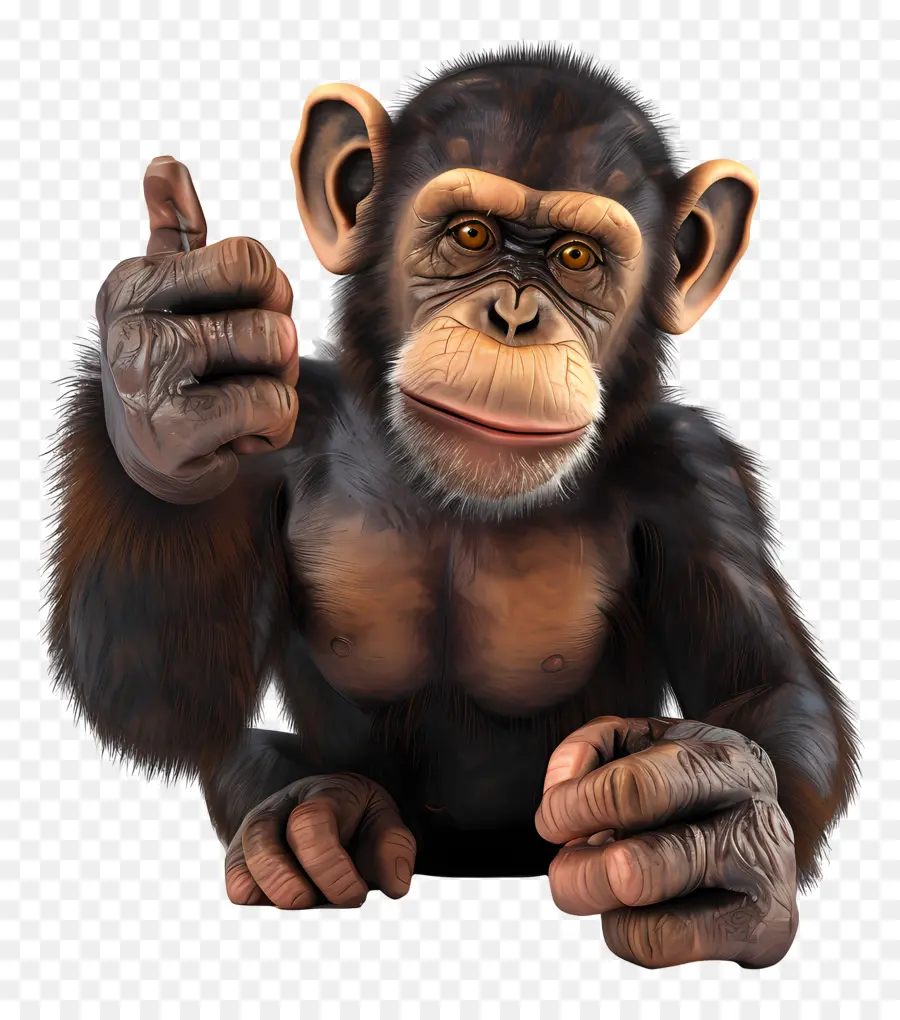 الإبهام，الشمبانزي PNG