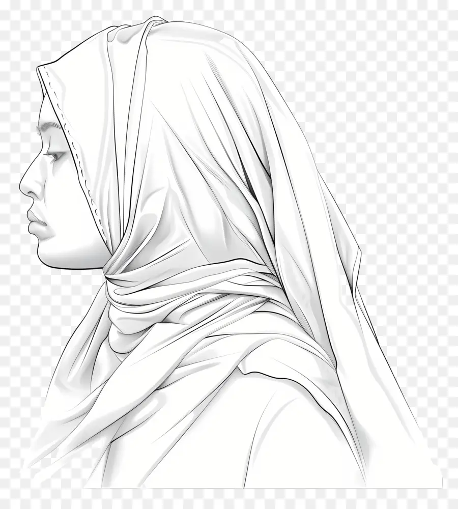 الحجاب，امرأة إسلامية PNG