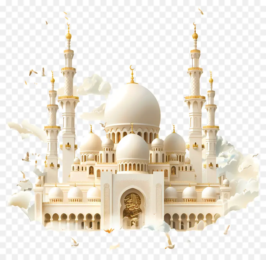 عيد الأضحى المبارك باشرت，المسجد الكبير دبي PNG