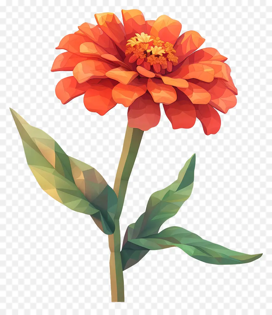 فن الزهور الرقمية，زهرة البرتقال PNG