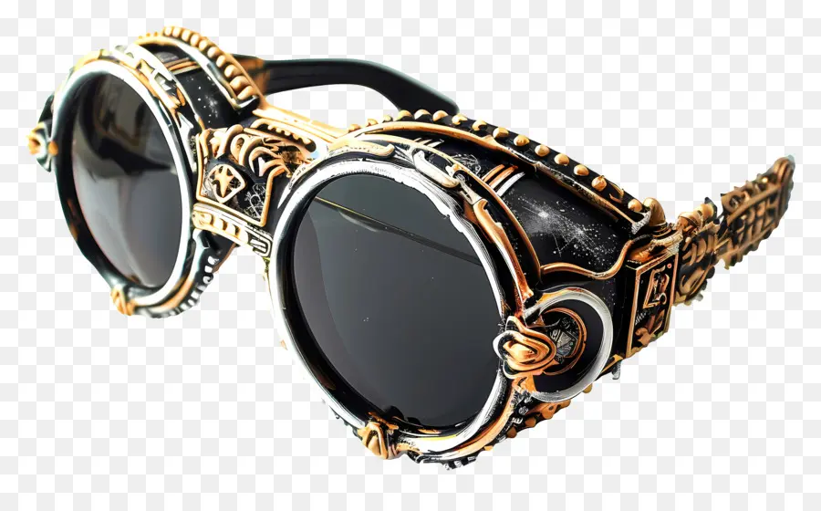 تصميم الطراز الشمسي，Steampunk نظارات PNG