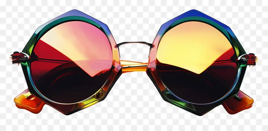 تصميم الطراز الشمسي，النظارات الشمسية معكوسة PNG