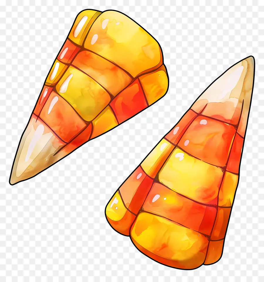 حلوى الذرة，الرسم بالألوان المائية PNG