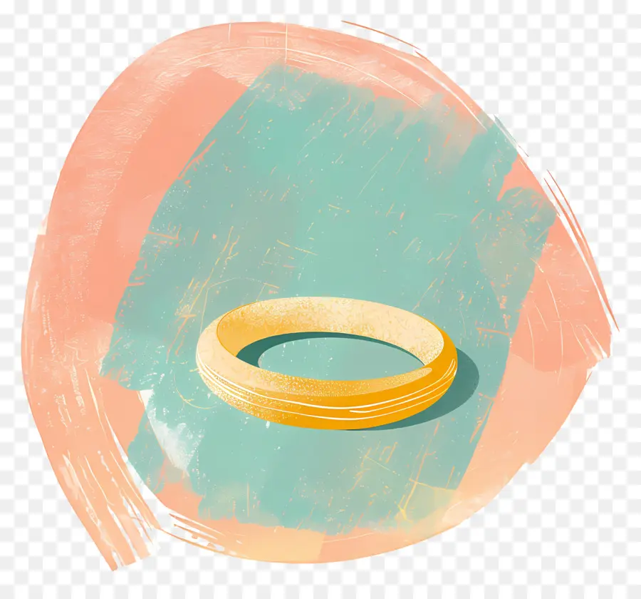 حلقة，خاتم الزواج من الذهب PNG