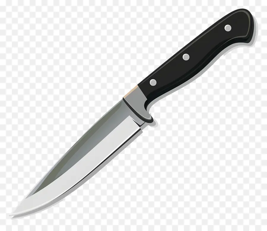 سكين，سكين من الفولاذ المقاوم للصدأ الأسود PNG