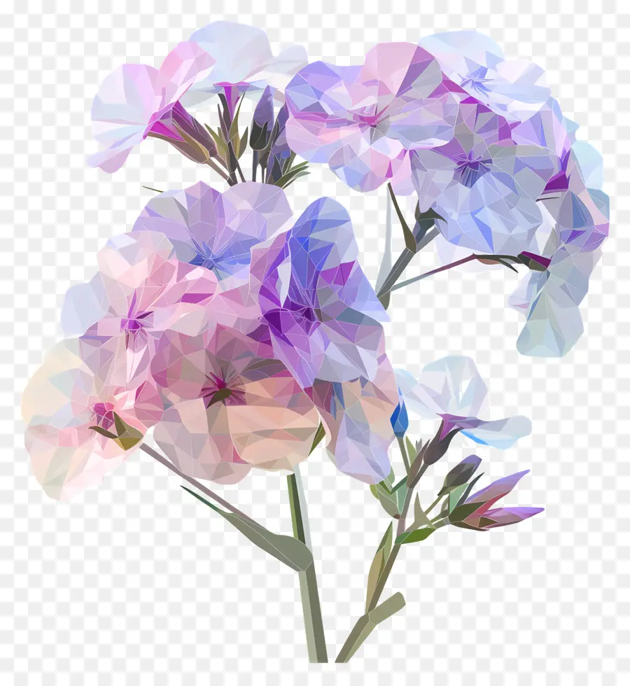 فن الزهرة الرقمية，الزهور الوردية PNG