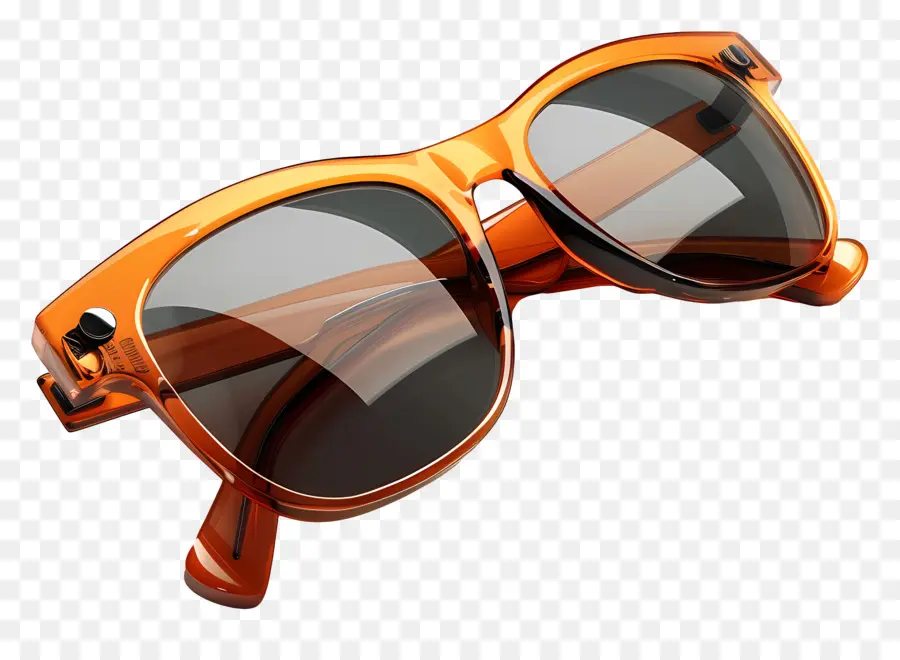 تصميم الطراز الشمسي，النظارات الشمسية البرتقالية PNG