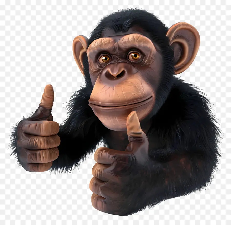 الإبهام，الشمبانزي PNG