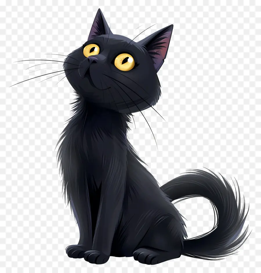 القط الأسود，القطط PNG