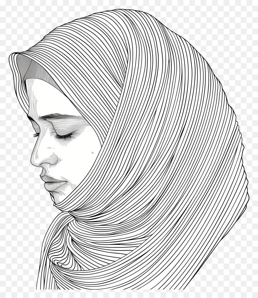 الحجاب，امرأة إسلامية PNG