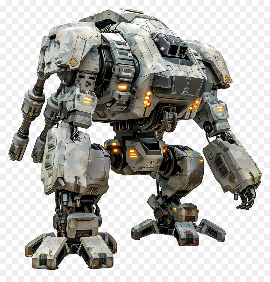 Mechwarrior，روبوت مسلح ثقيل PNG