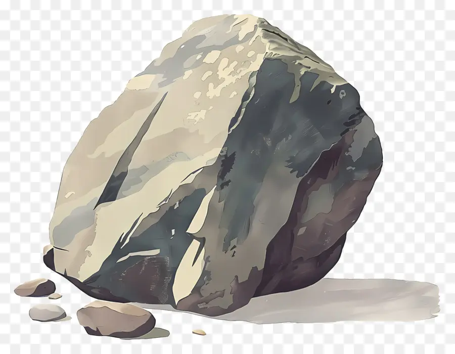 الحجر，الرسم بالألوان المائية PNG