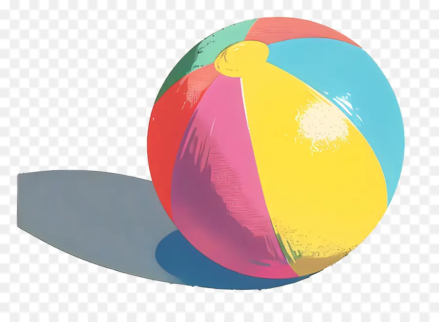 كرة الشاطئ，الألوان PNG
