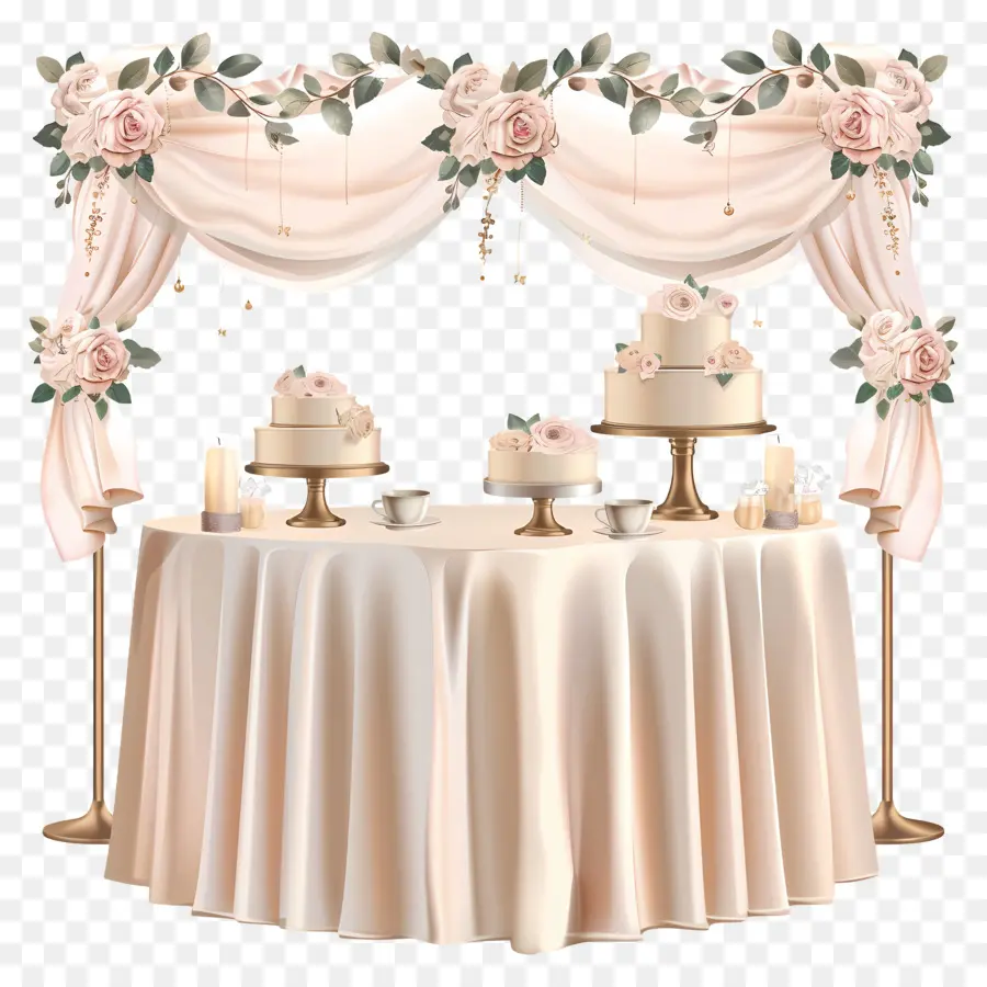 جدول الزفاف，كعك الزفاف PNG