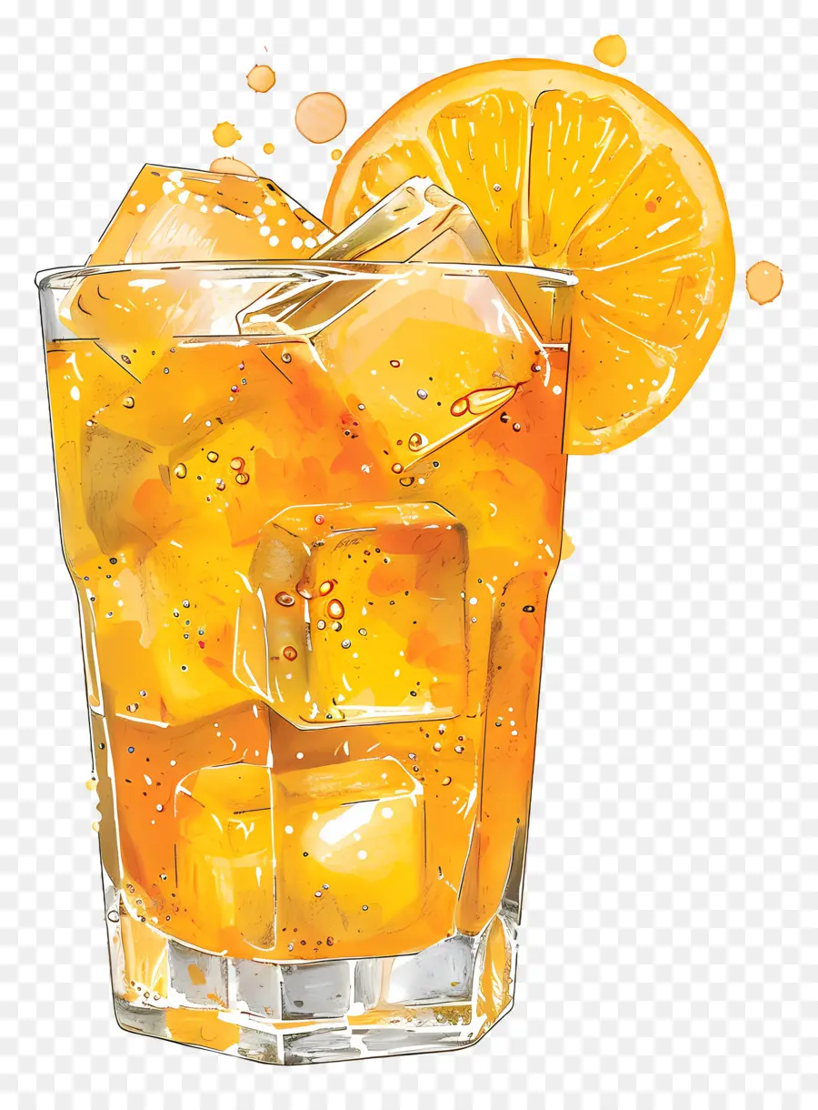 الشاي المثلج，شراب البرتقال PNG