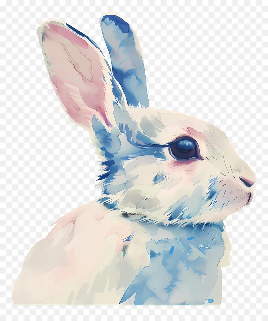 أرنب，الرسم بالألوان المائية PNG