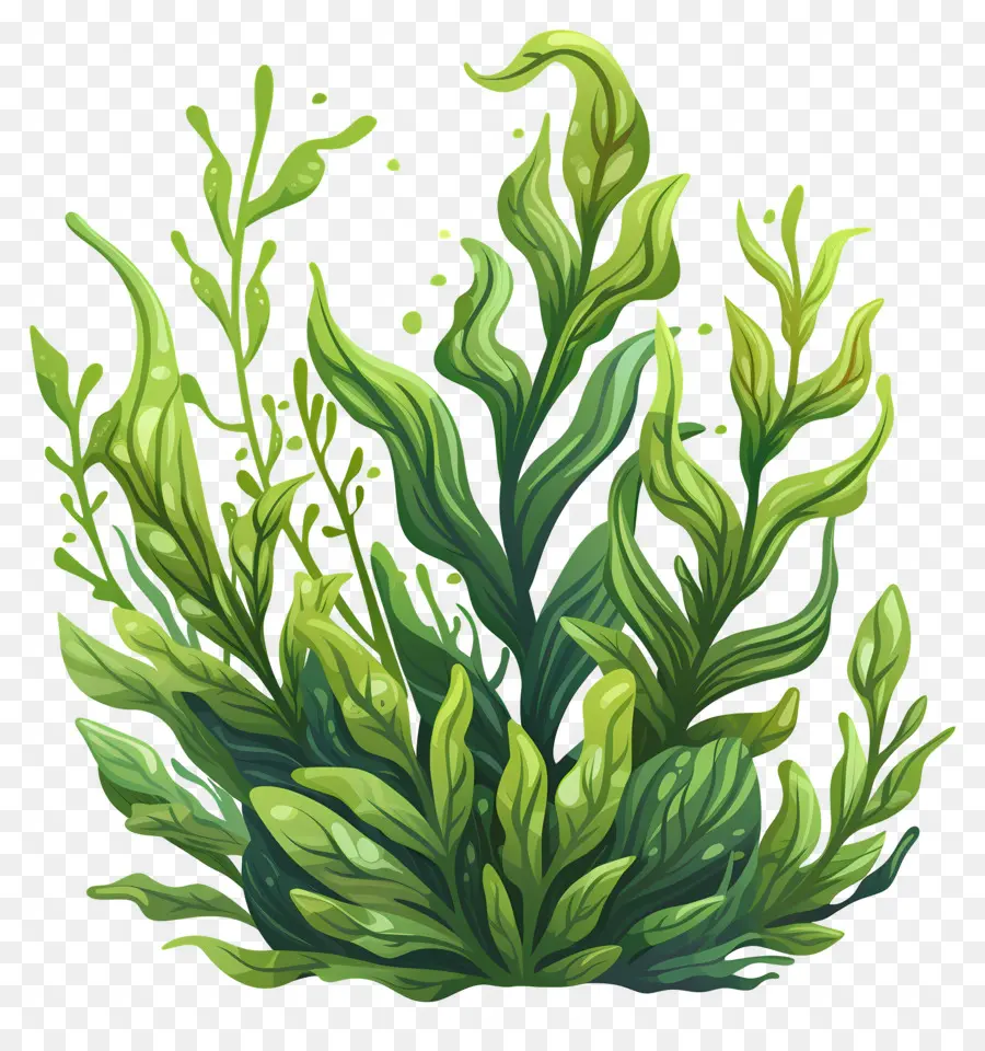 تحت الماء الأعشاب البحرية，النباتات الخضراء PNG
