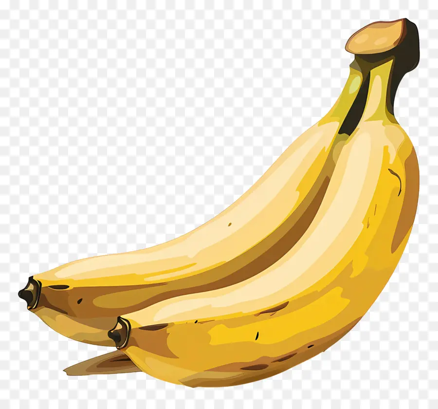 الموز，موزة ناضجة PNG