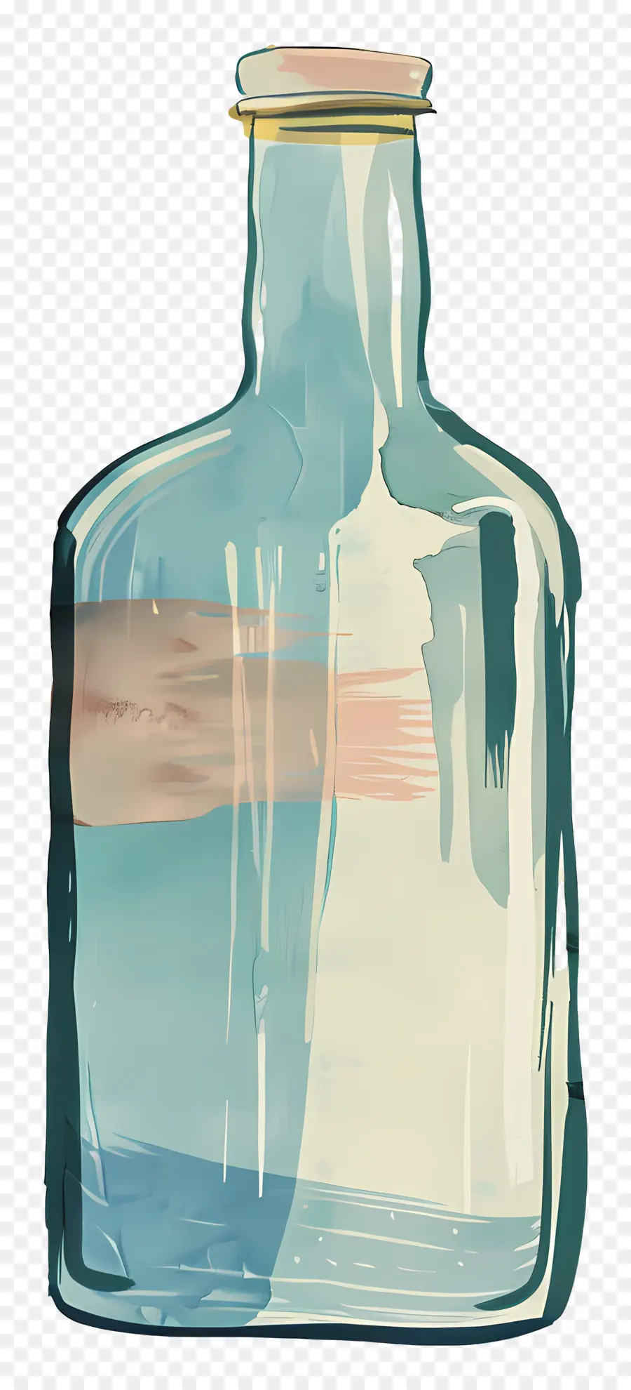 زجاجة，زجاجة زجاجية زرقاء PNG