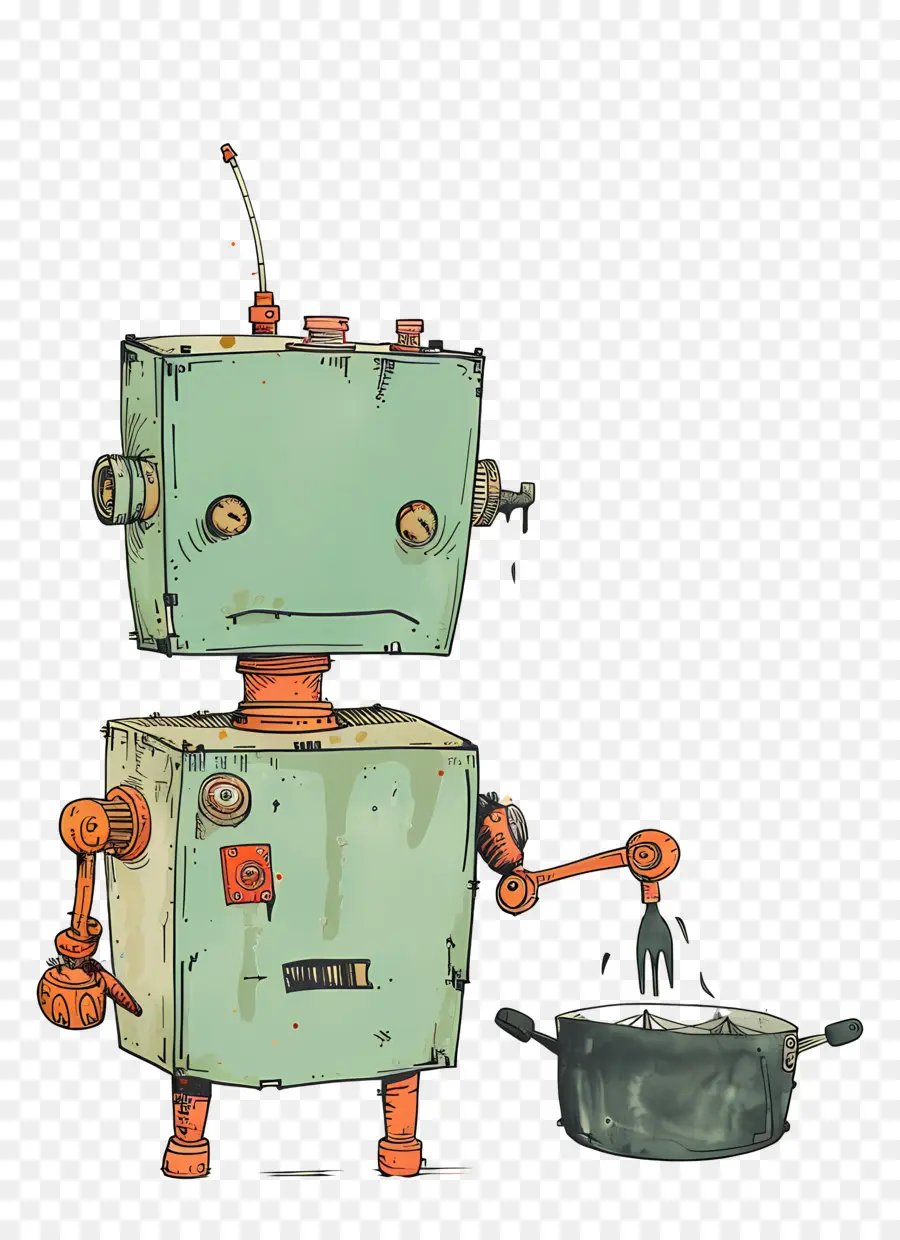 روبوت الطبخ，شيف روبوت PNG