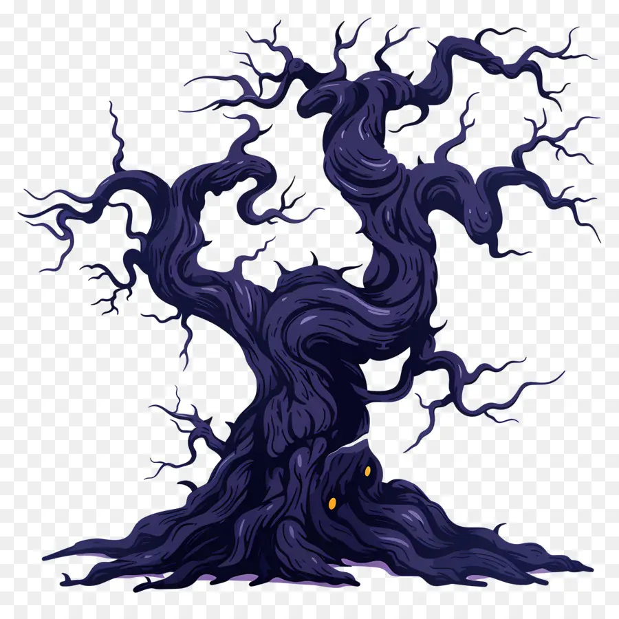 شجرة مخيفة，شجرة قديمة PNG
