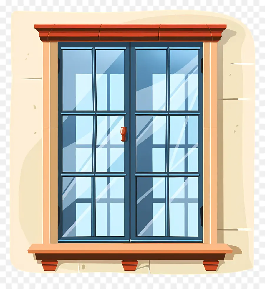 نافذة المنزل，إطار النافذة الخشبية الخضراء PNG