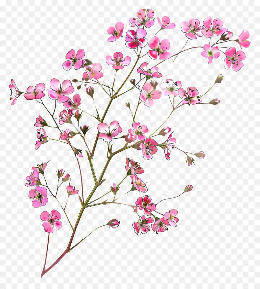الزهور الوردية，زهرة الوردي PNG