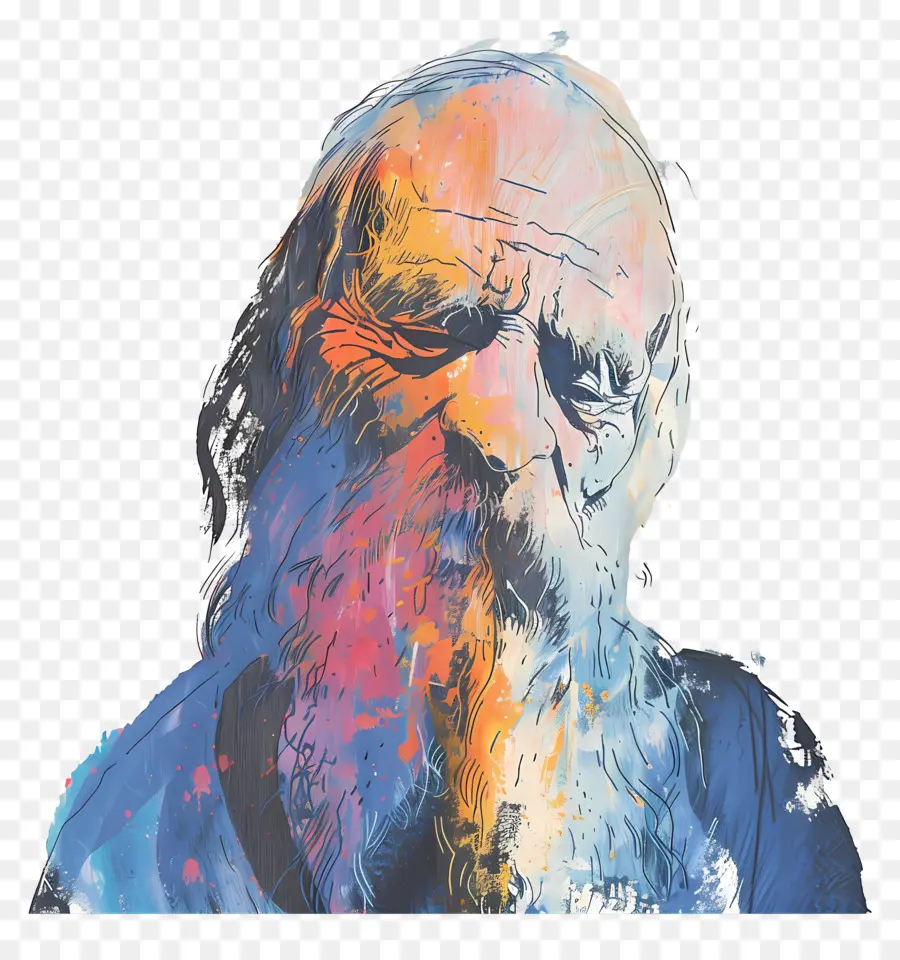 الرجل العجوز，صورة اللوحة PNG