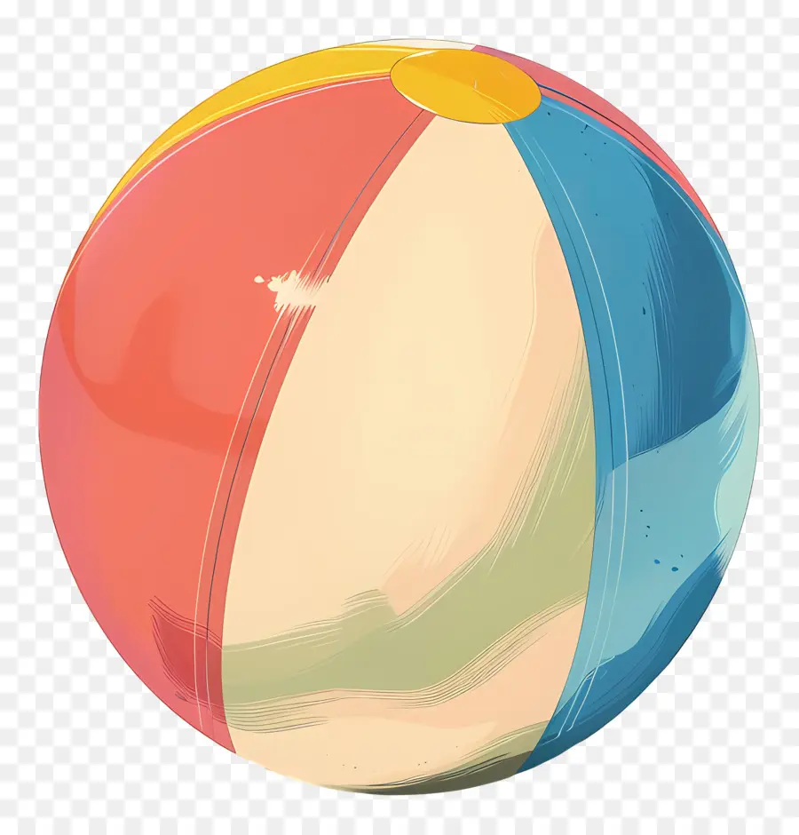 كرة الشاطئ，الملونة PNG