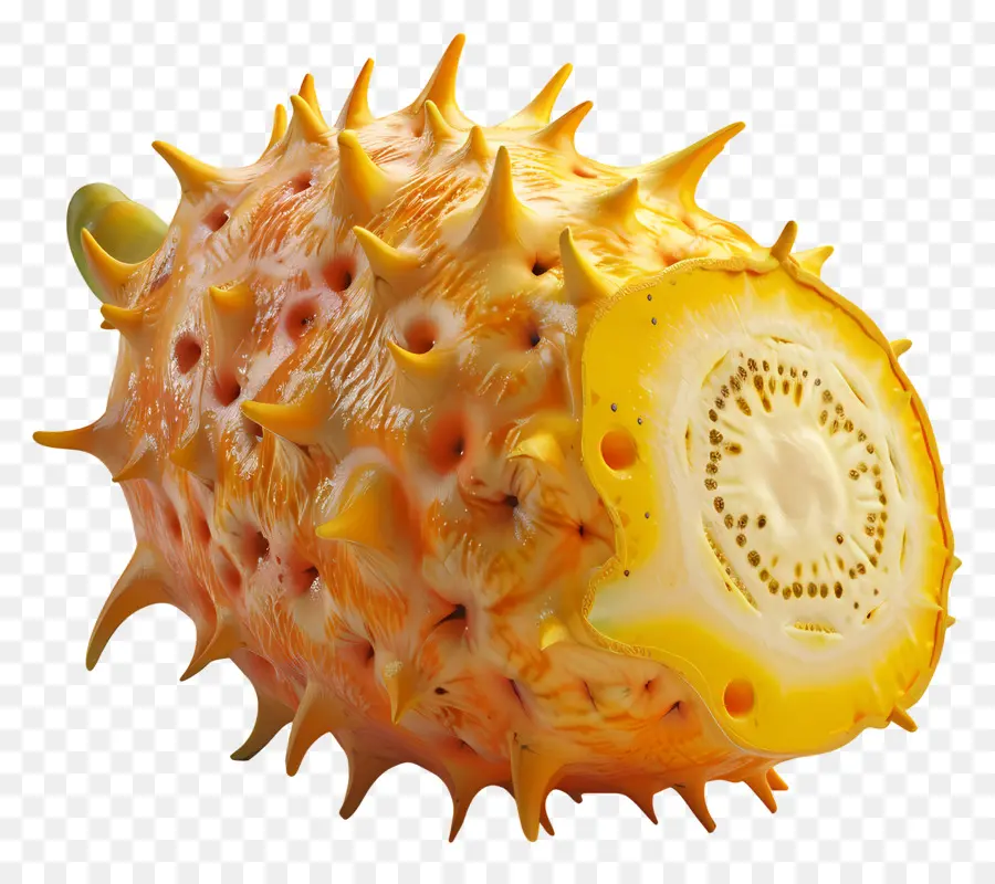 Kiwano，الفاكهة الصفراء PNG