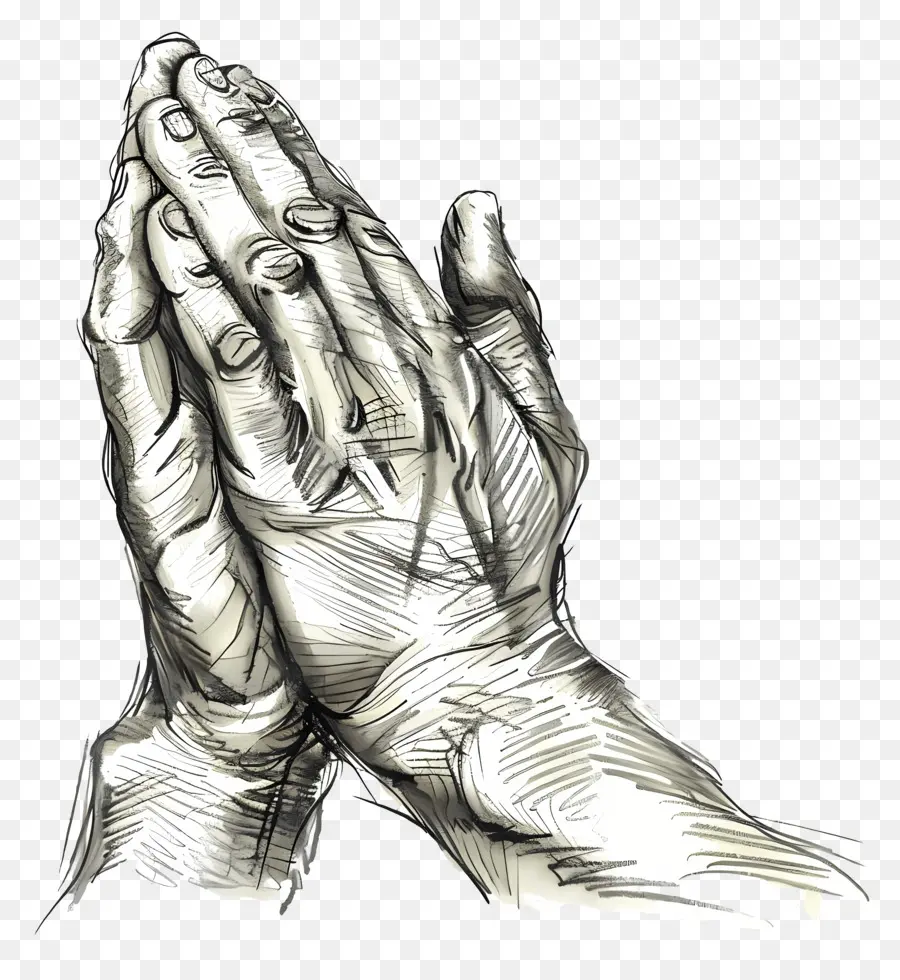 الصلاة اليدين，لفتة اليد PNG